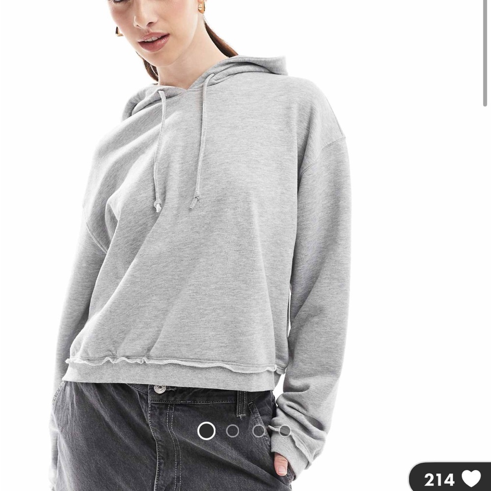 ASOS Monki Heather Gray Women's Hoodie
